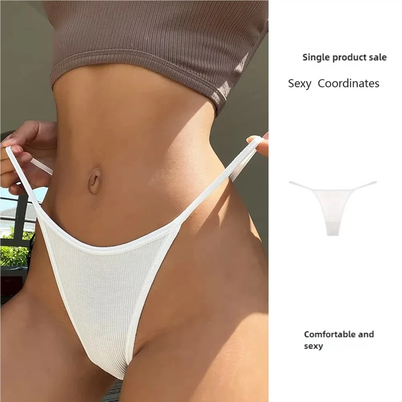 Basit Çizgili İnce Seksi Tanga