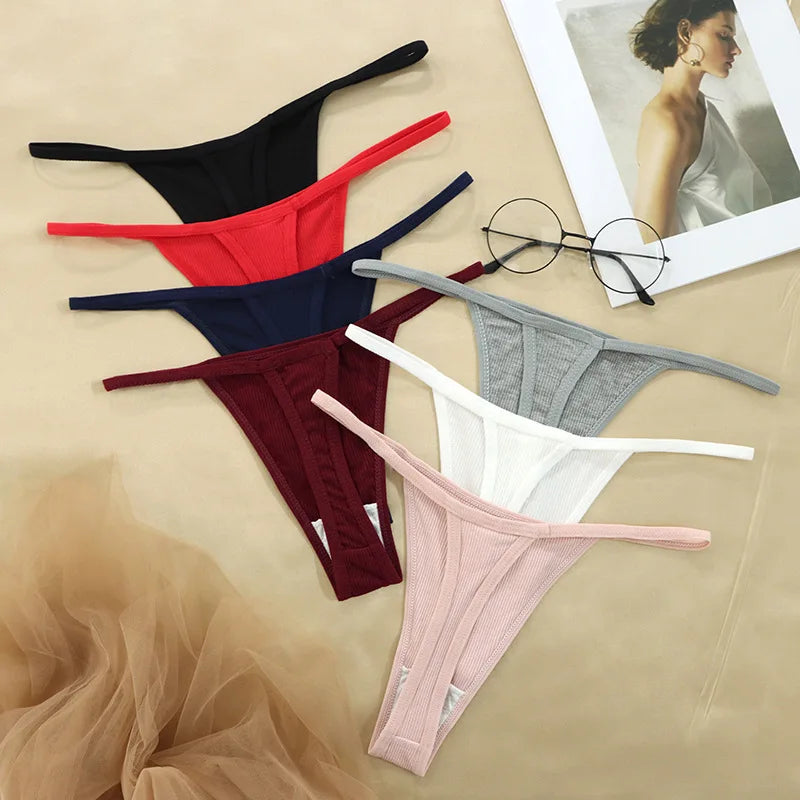 Basit Çizgili İnce Seksi Tanga