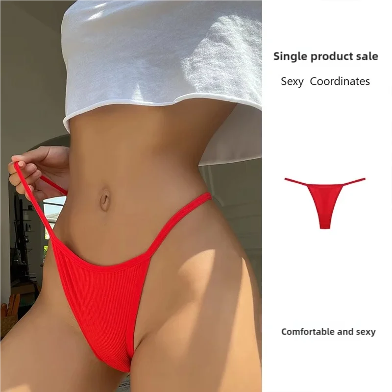 Basit Çizgili İnce Seksi Tanga