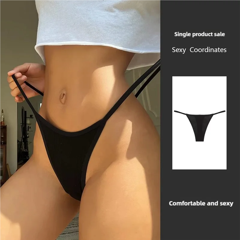 Basit Çizgili İnce Seksi Tanga