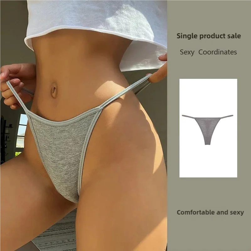 Basit Çizgili İnce Seksi Tanga